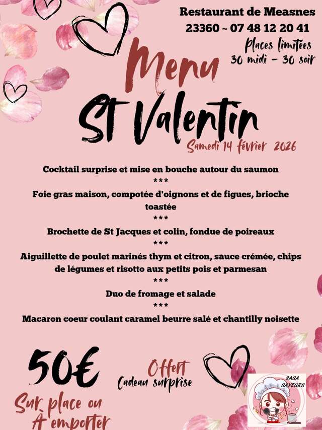 Menu de Saint-Valentin