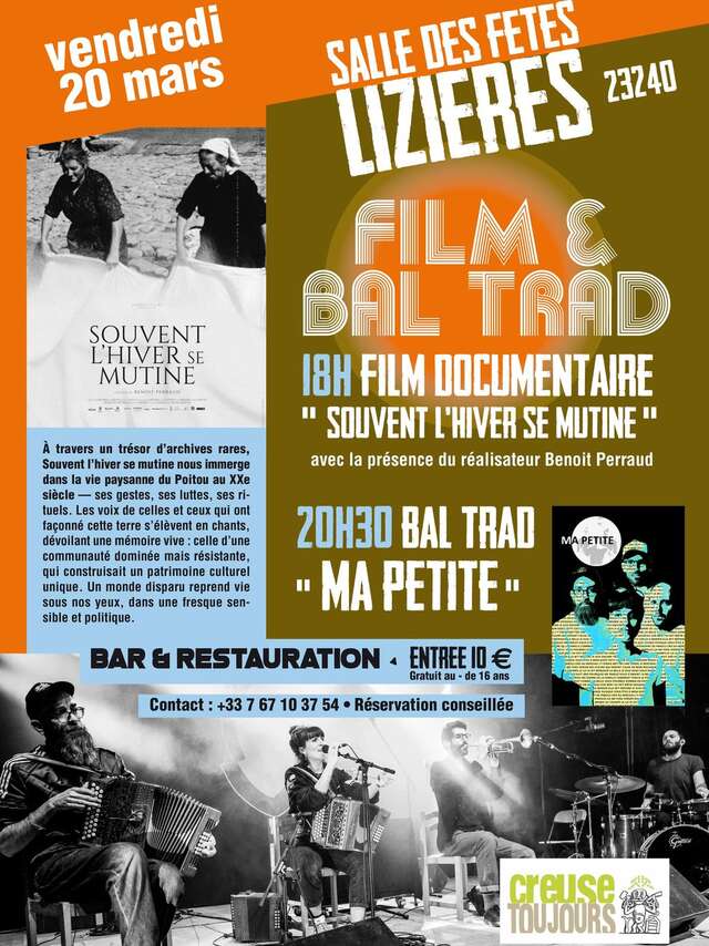 Projection "Souvent l'Hiver se Mutine" et Bal Trad'