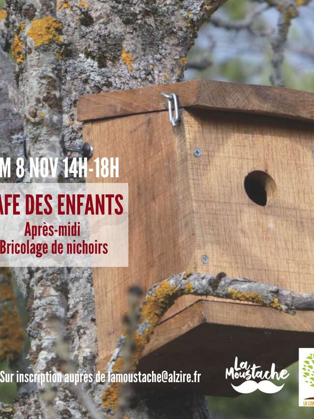 Café des enfants - Bricolage de nichoirs