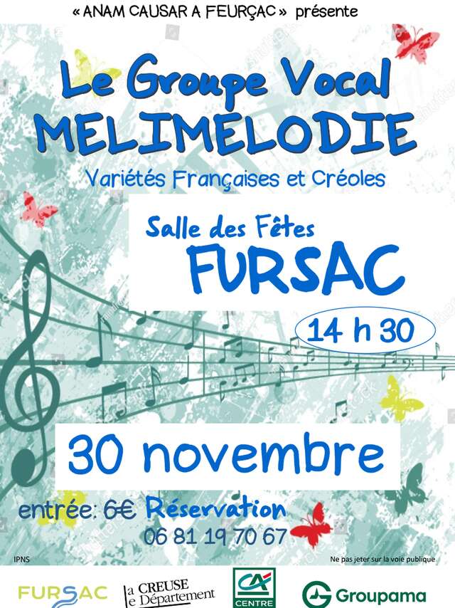 Concert du Groupe Vocal MELIMELODIE