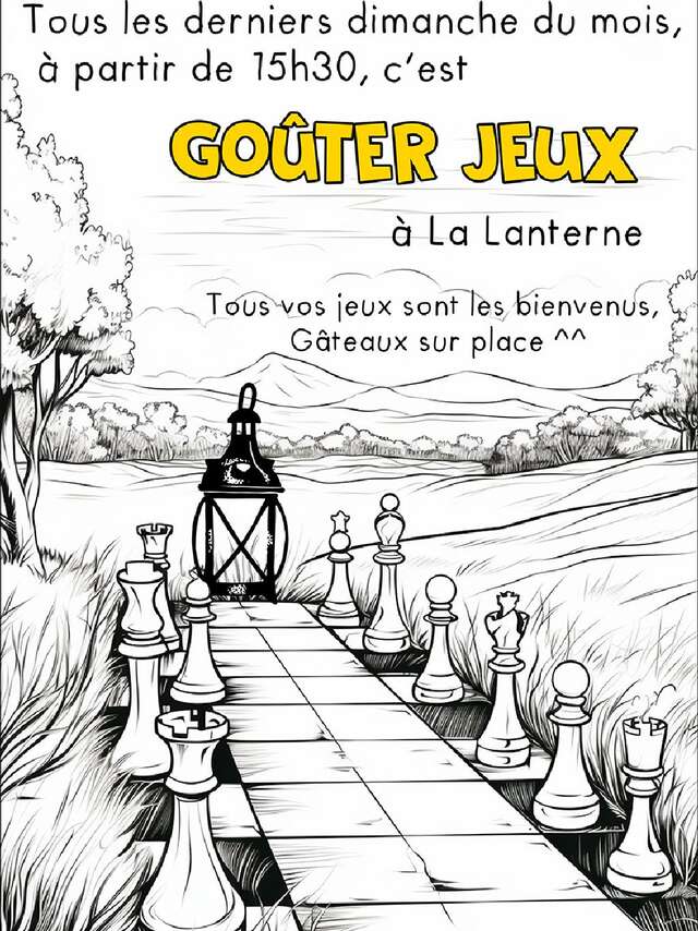 Goûter, jeux à La Lanterne