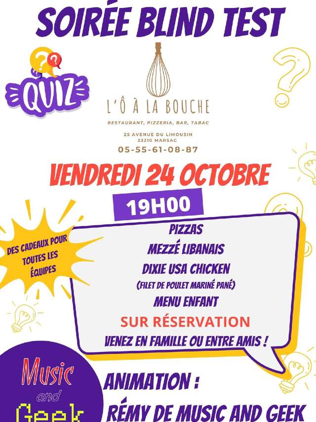 Soirée Blind Test