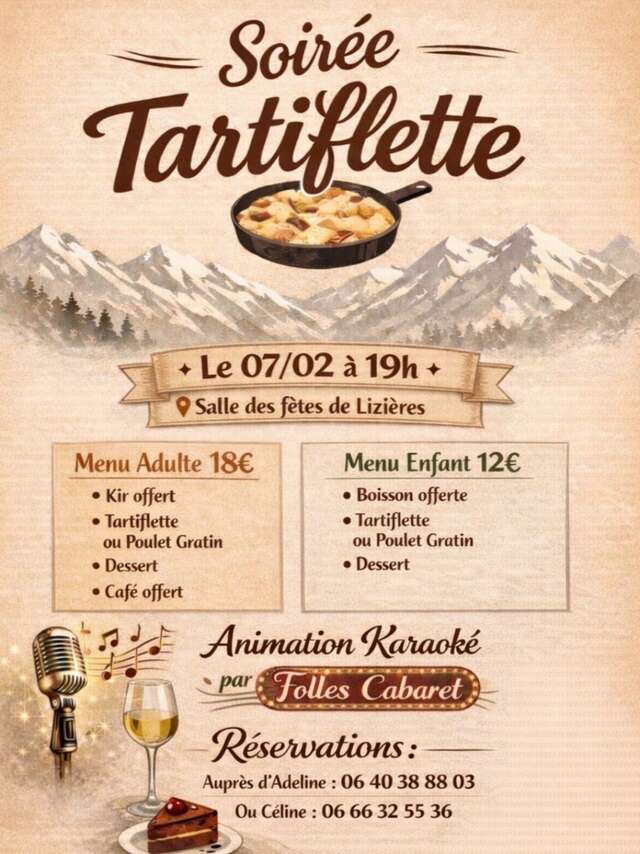Soirée Tartiflette et Karaoké
