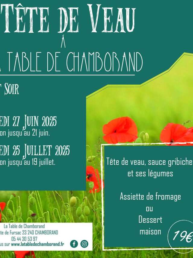 Repas Tête de Veau
