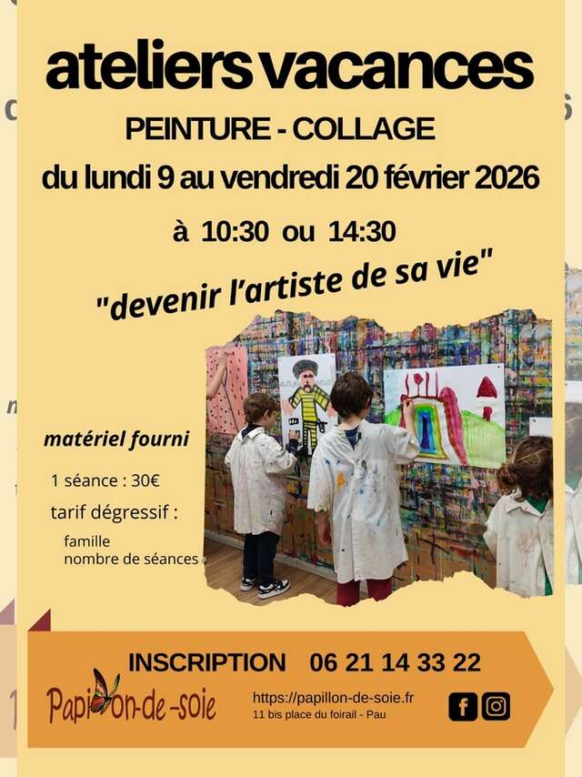 Atelier peinture-collage "Devenir l'artiste de sa vie"
