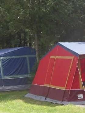 Camping La Perle : Tentre retro Caroline du Nord
