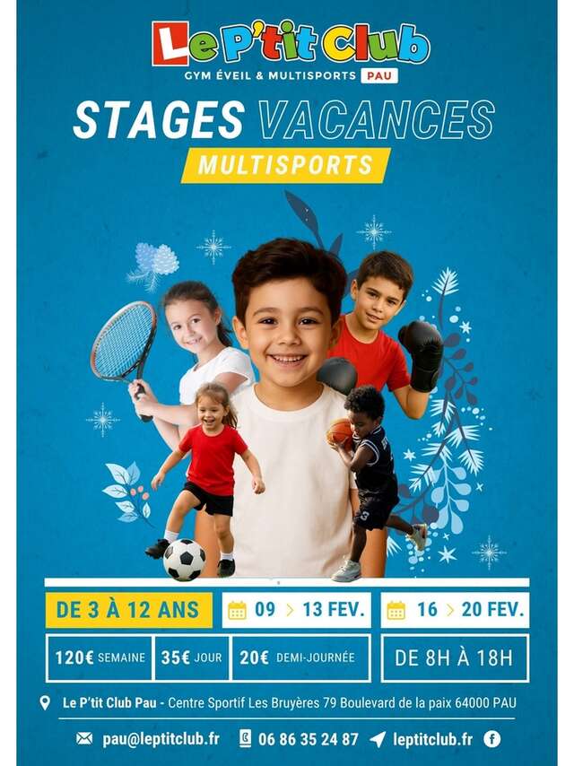 Stages multisports enfants "Le P'tit Club"