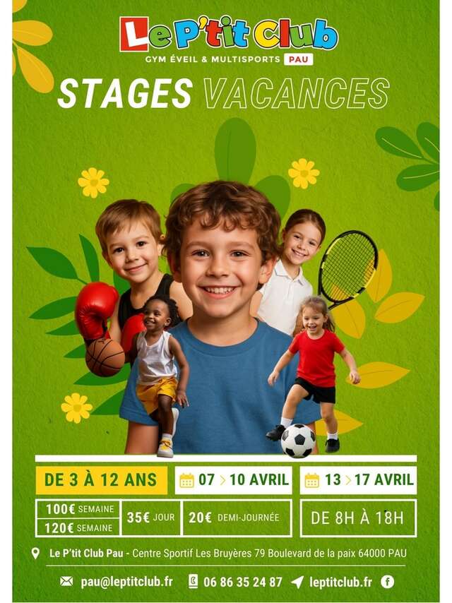 Stages multisports enfants "Le P'tit Club"