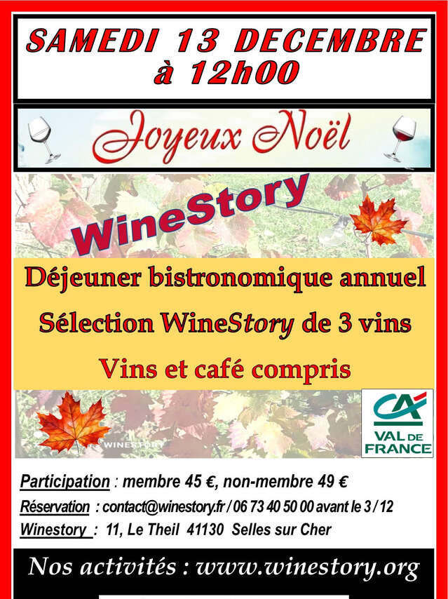 Winestory déjeuner annuel bistronomique