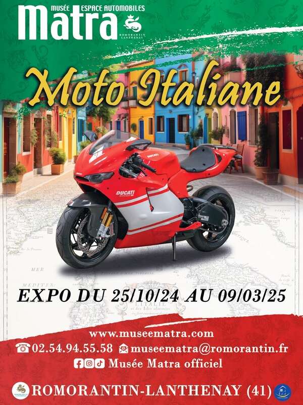 Exposition "Moto italiane" au Musée Matra