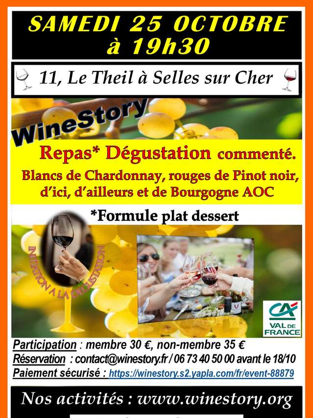 Winestory, repas dégustation commentée