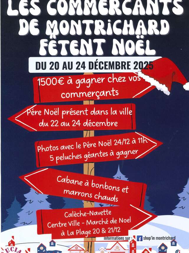 Les commerçants de Montrichard fêtent noël