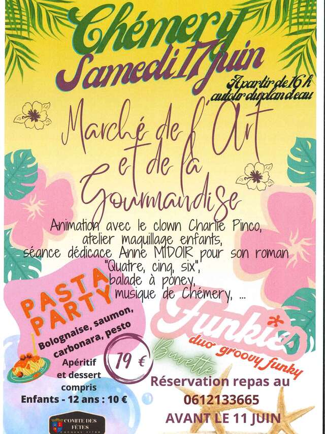 Marché de l'art et de la gourmandise à Chémery