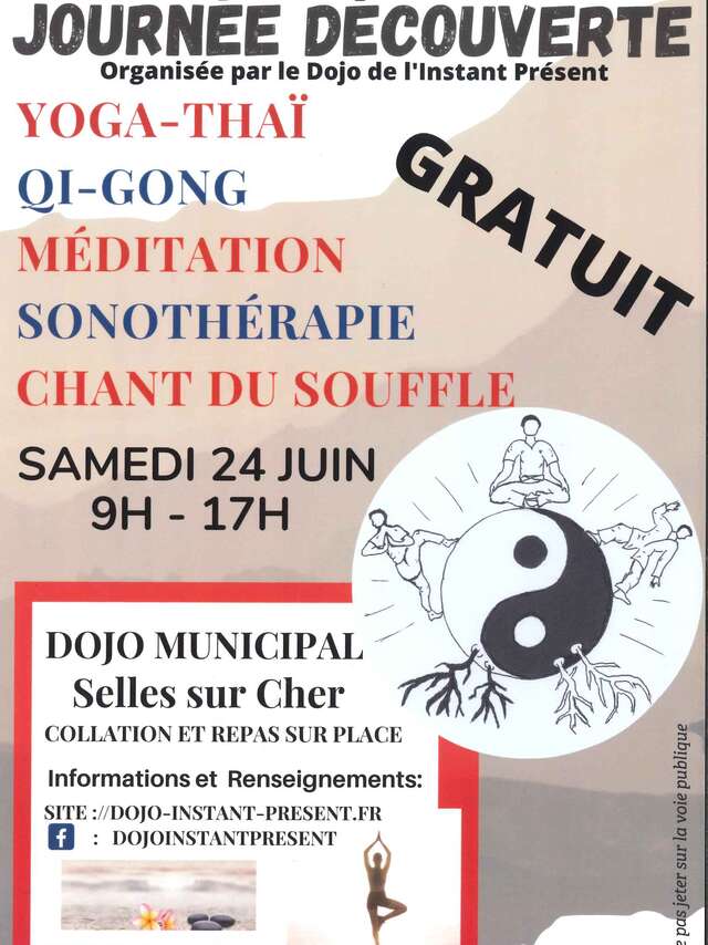 Journée découverte par le dojo de l'instant présent à Selles sur Cher