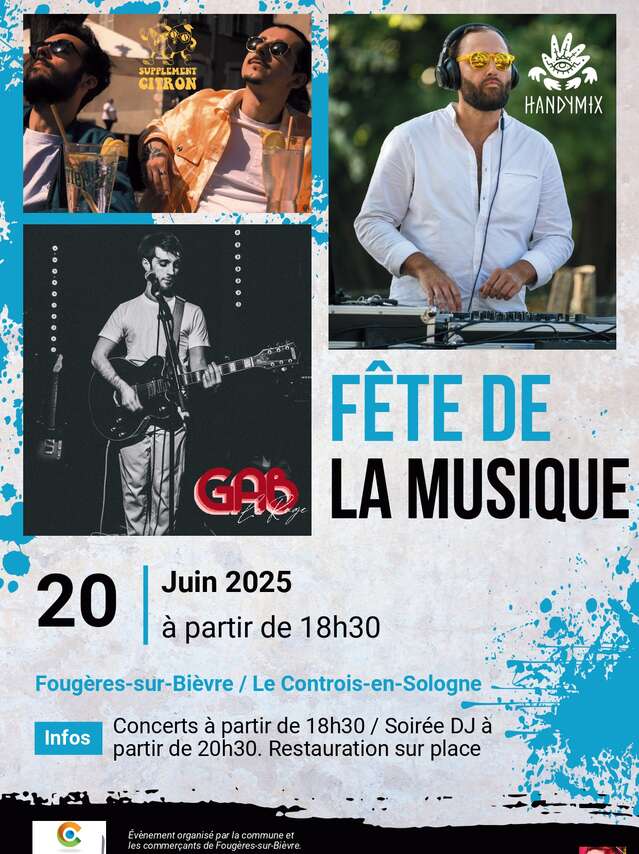 Fête de la musique à Fougères sur Bièvre