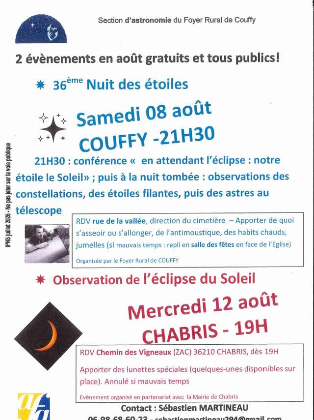 36ème Nuit des étoiles