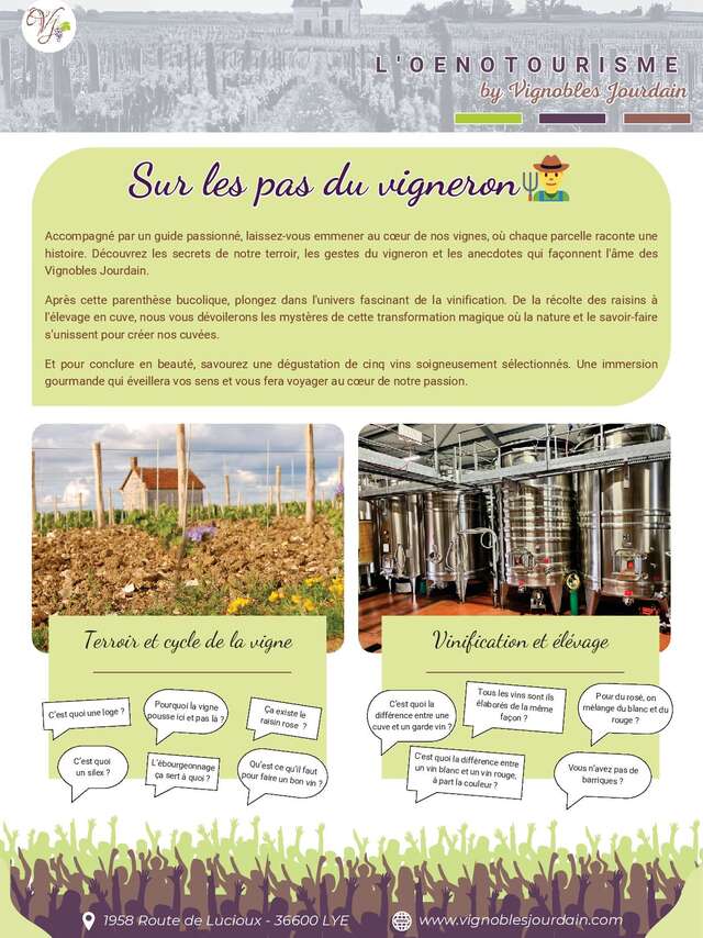 Visite guidée et dégustation commentées “Sur les pas du vigneron”