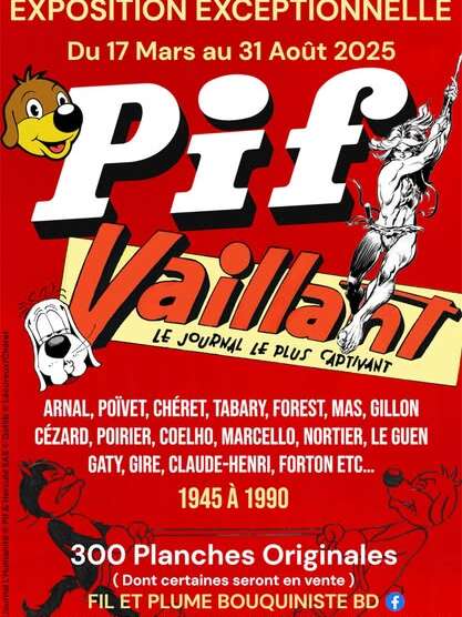 Exposition Pif Vaillant de 1945 à 1990