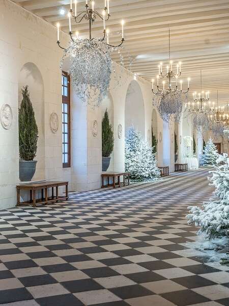 Chenonceau, un Noël de porcelaine.