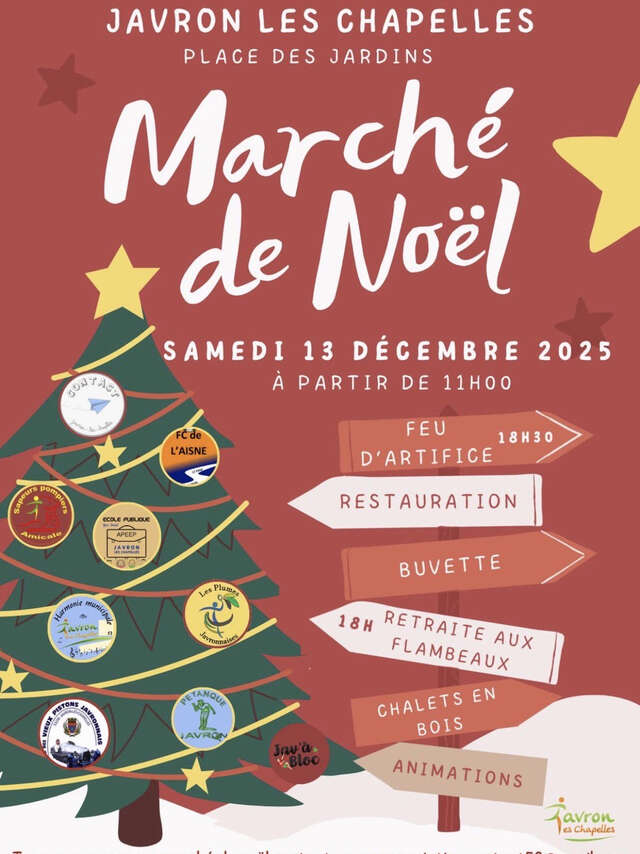 Marché de Noel et feu d'artifice