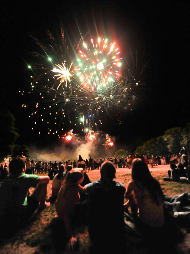 Feu d'artifice à Aubazine