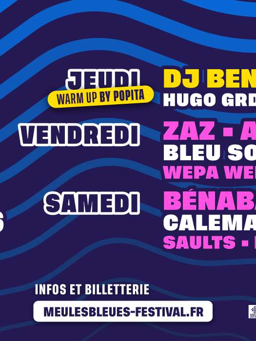 Le Meules Bleues Festival : Zaz + Adèle Castillon + Chiloo + Bleu Soleil