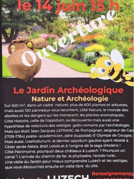 Festival Cahors Juin Jardins 2025: Ouverture du Jardin Archéologique à l'Oppidum de Luzech