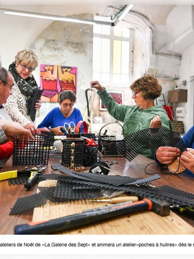 Les ateliers de Noël de La Galerie des Sept « Couture de vaisselle »