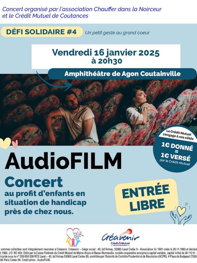 Concert solidaire à Agon-Coutainville avec AudioFILM
