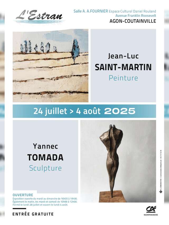 Exposition de sculptures et peintures : Saint-Martin & Tomada