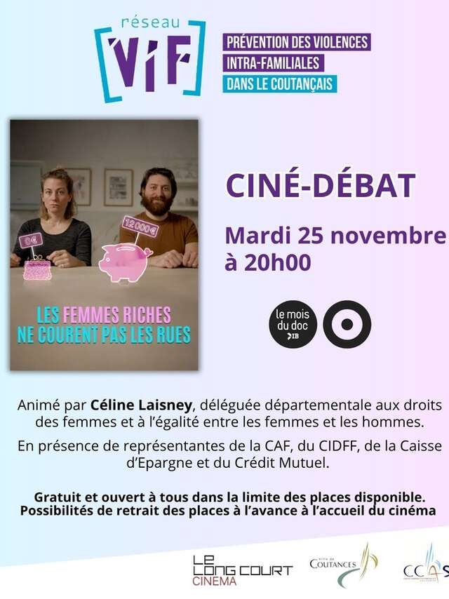 Ciné-débat "Les femmes riches ne courent pas les rues"