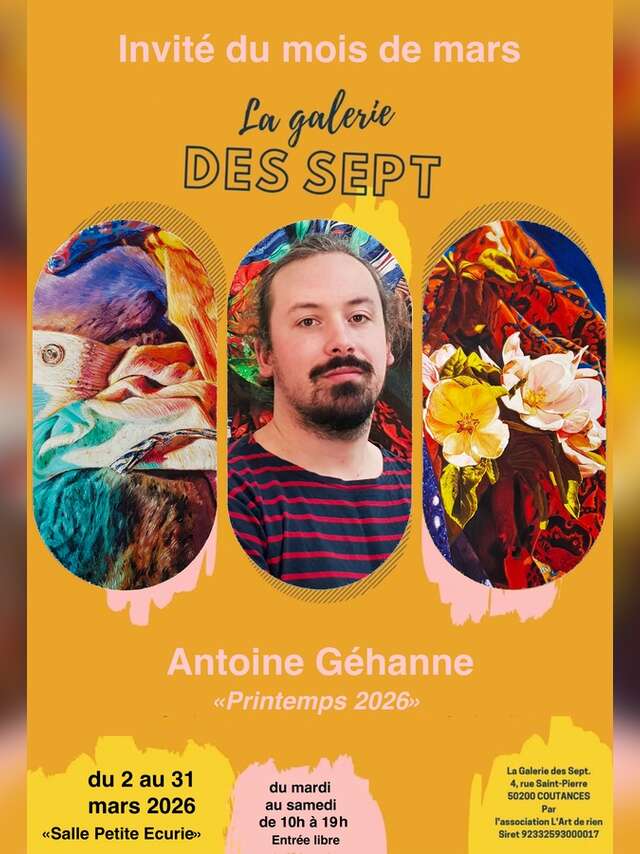 "Printemps 2026" exposition Antoine Géhanne
