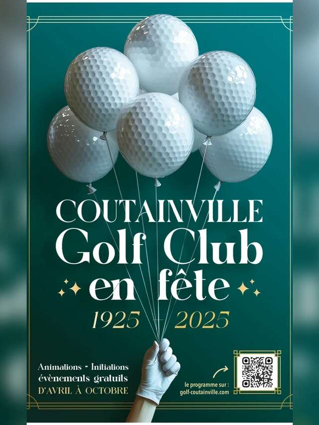 Golf en fête : découverte du golf pour tous avec structure gonflable
