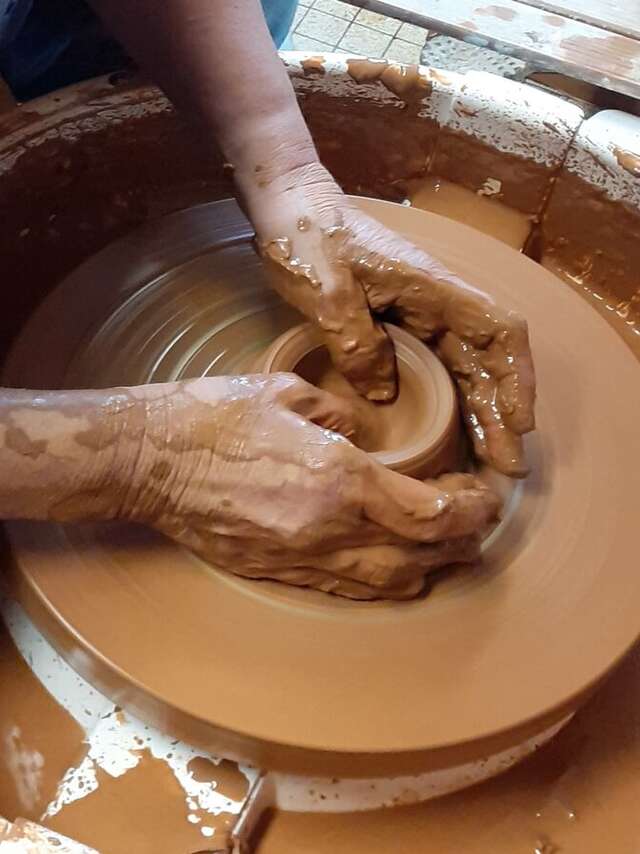 Visite de l’atelier de poterie