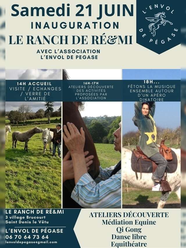 Inauguration du Ranch de RÉ&MI avec l'Envol de Pégase