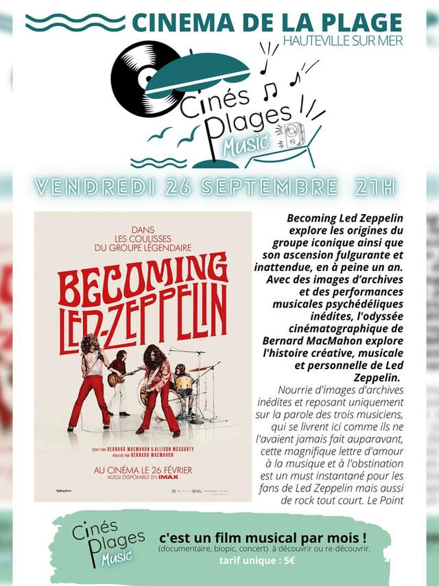 Cinés Plages Music "Becoming Led Zeppelin"