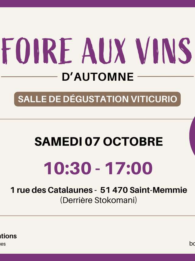 Foire aux Vins d'automne Viticurio