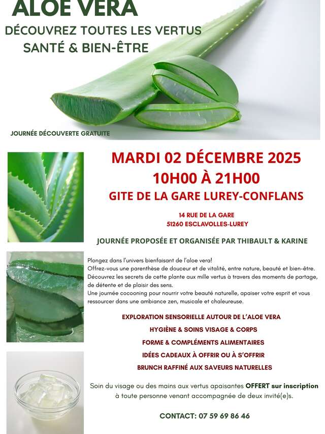 Journée Découverte “Aloe Vera" à Esclavolles-Lurey