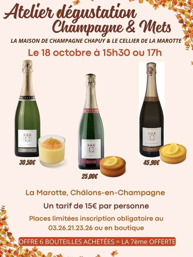 Atelier Dégustation Champagne & Mets