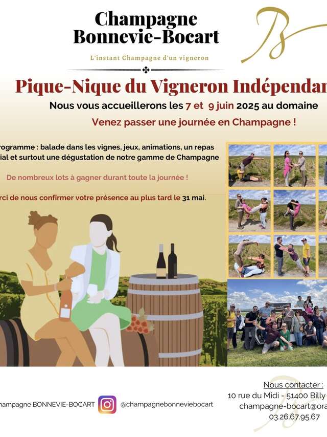 Pique-nique des Vignerons Indépendants - Champagne Bonnevie-Bocart