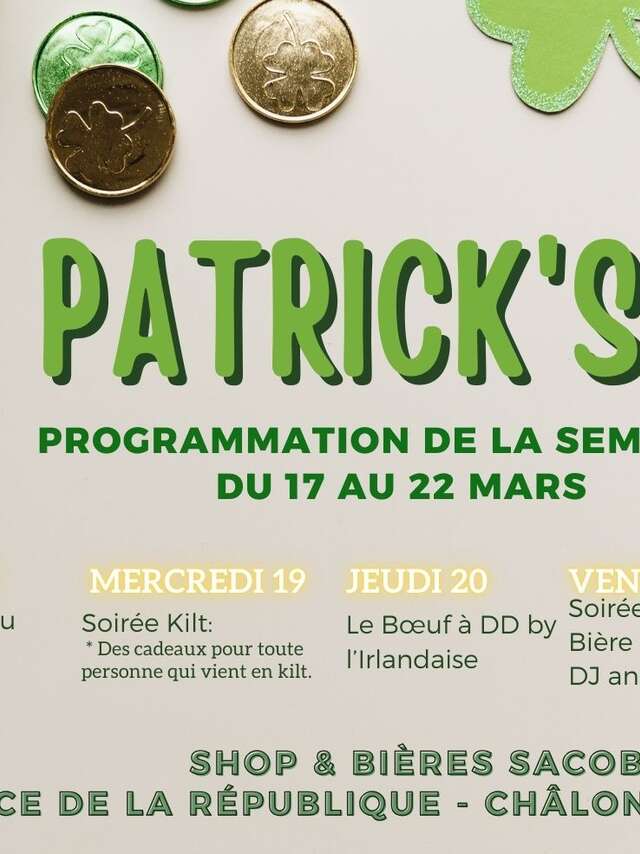 Semaine de la St Patrick au Sacobri