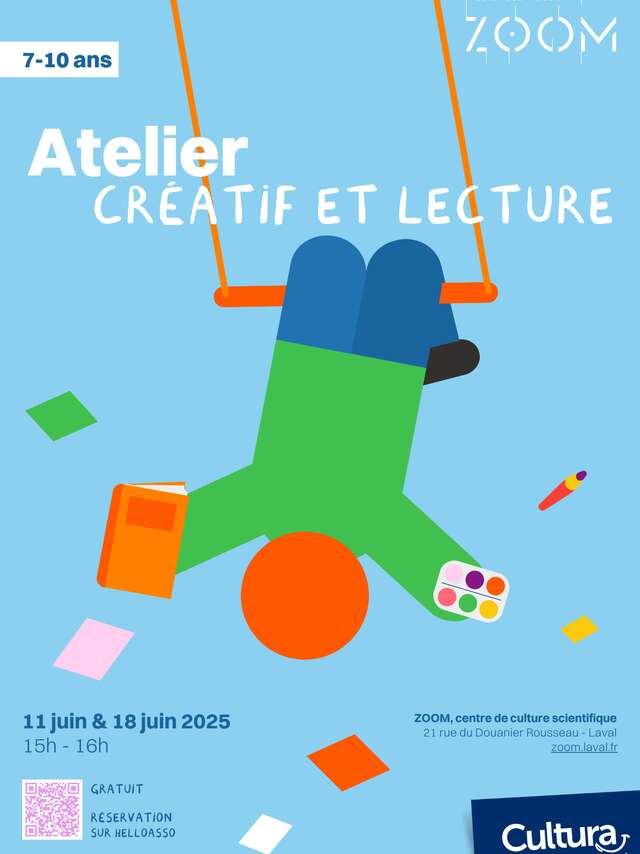Atelier créatif et lecture au Zoom