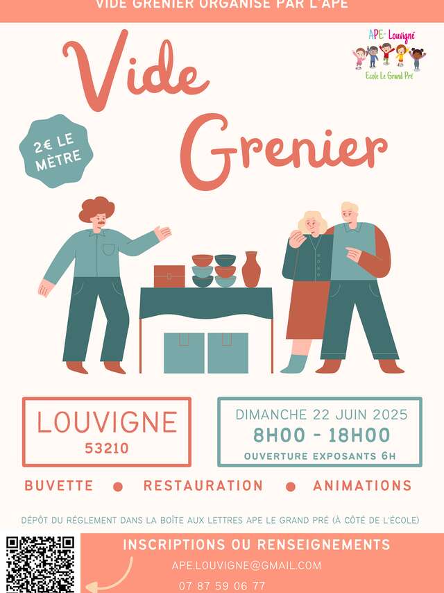 VIDE GRENIER APE LOUVIGNE