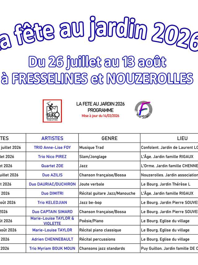 La fête au jardin