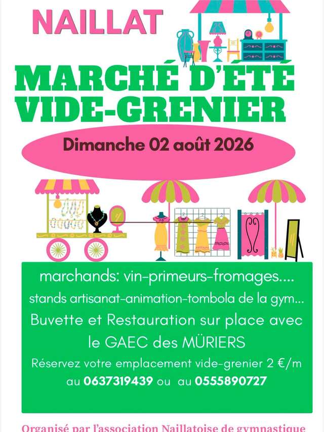 Marché d'été et vide grenier