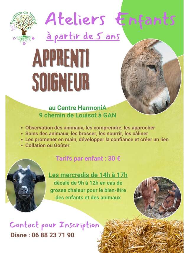 Atelier enfants "apprentis soigneurs"