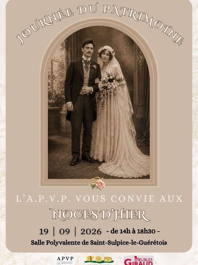 Journées du patrimoine : Les Noces d'hier