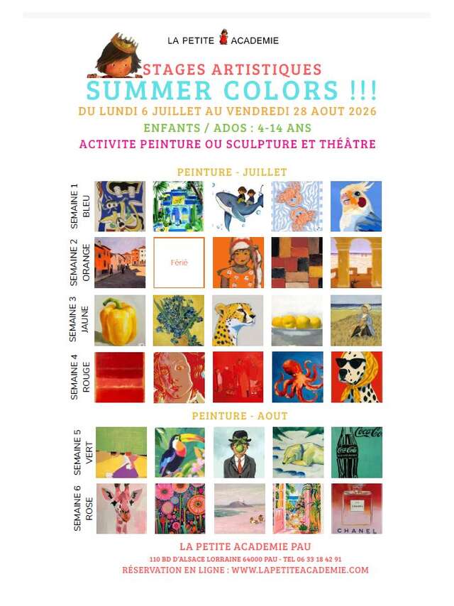 STAGES ARTISTIQUES