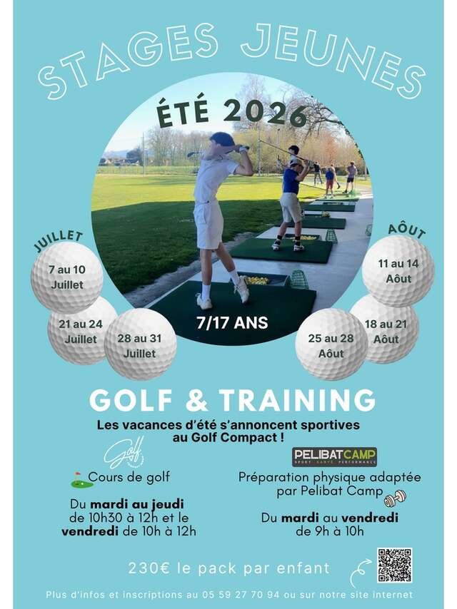 Stages jeunes golf et training