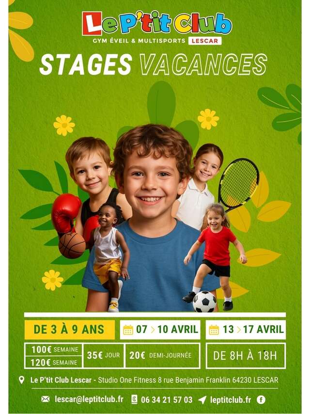 Stages multisports enfants "Le P'tit Club"